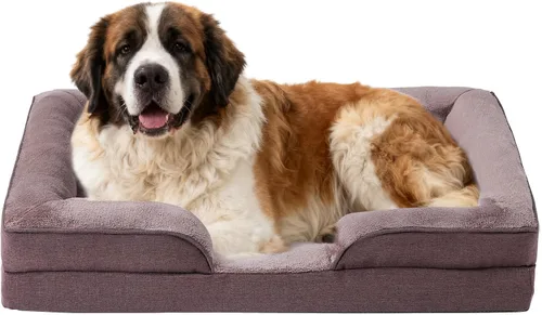 Vista 11 de [Usado] Makigued Cama ortopédica para perros medianos, sofá de espuma para mascotas con forro impermeable, funda extraíble lavable, parte inferior