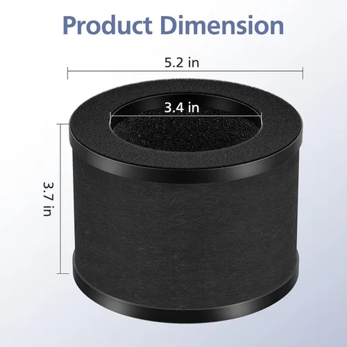 Vista 5 de Paquete de 2 filtros de repuesto HEPA TZ-K1 compatibles con FreAire KN6391, compatible con ToLife TZ-K1, compatible con MK-01 MK-06, MJ012H