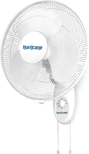 Vista 9 de Ventilador de pared de metal oscilante Hurricane Pro de alta velocidad con 3 velocidades, color negro, de 20 pulgadas - Unidad de enfriamiento