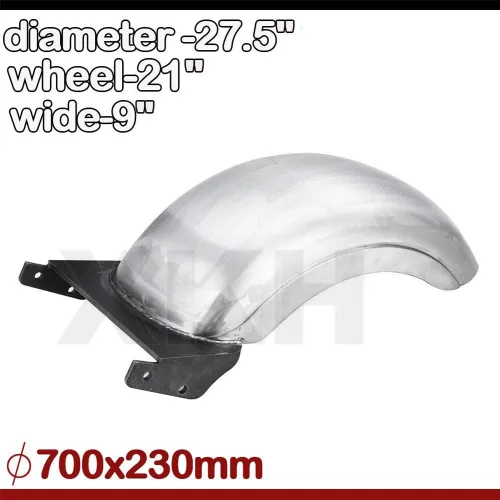 Vista 6 de XKH Grupo 9" Custom Fender Fit 180 – 200 Amplia Tire strutless trasera para Harley Softail Fat Boy