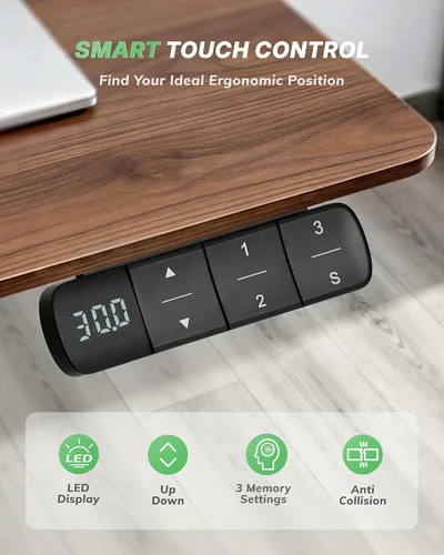 Vista 5 de TOPSKY - Marco de escritorio de pie con motor dual de 3 etapas, capacidad de 300 libras