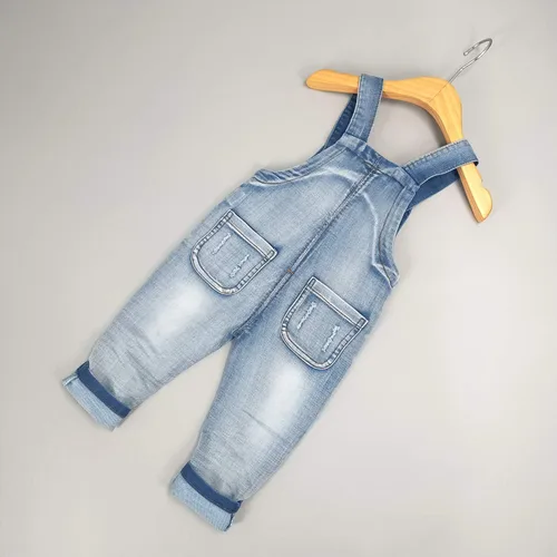 Vista 27 de Conjunto de pantalones de jean para bebés y niños pequeños