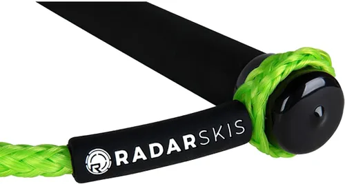 Vista 3 de RADAR Vapor Custom Water Ski Handle - Ergonomic Grip, 13 Inch Length, High Control Performance Design, Black/Volt Green Handle for Wakesurfing