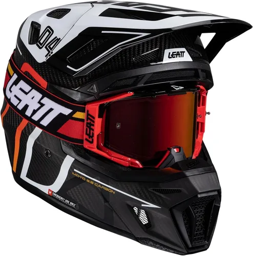 Vista 8 de Kit de casco Moto 9.5 con gafas IRIZ 6.5 Carbono