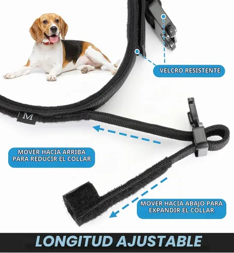 Vista 4 de Collar táctico para perro con bandera estadounidense de Estados Unidos, collar militar grueso con asa, collar de nailon resistente K9, hebilla
