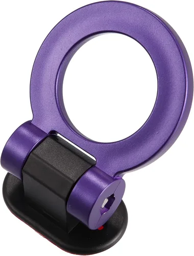 Vista 4 de X AUTOHAUX Pegatina universal de remolque en forma de O púrpura para coche, decoración de parachoques