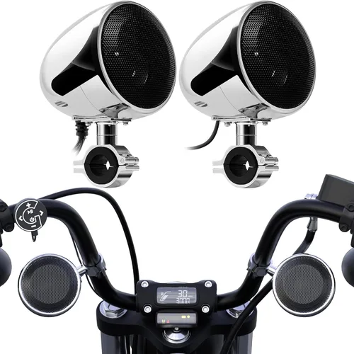 Vista 10 de GoHawk - Amplificador integrado todo en uno AN4 Gen.2 de 10 cm, de rango completo impermeable, Bluetooth, altavoces estéreo, sistema de amplificador