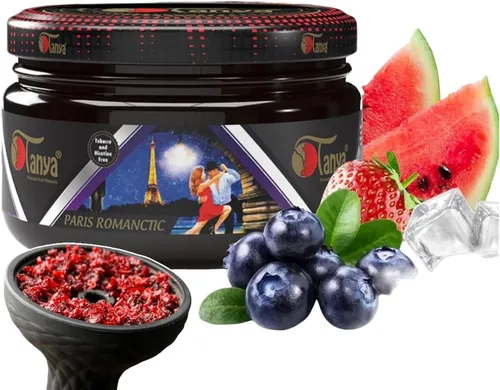 Vista 18 de Tanya Herbal Hookah Molasas 100% sin nicotina y tabaco Sabores de shisha de narguile orgánicos Mezcla de frutas Sabores de shisha 250g Frascos