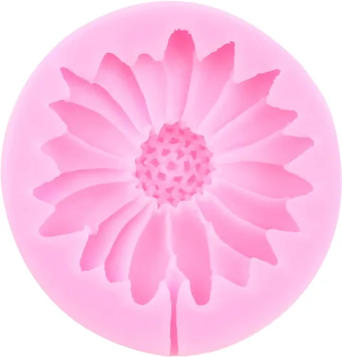 Vista 4 de Mujiang Molde de silicona de flor de crisantemo, moldes de fondant de margaritas, moldes de girasol para decoración de pasteles, decoración