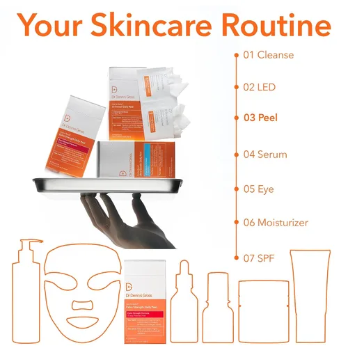 Vista 10 de Dr. Dennis Gross Alpha Beta Mascarilla exfoliante diaria de fuerza extra – Almohadillas exfoliantes de 2 pasos para una mejora