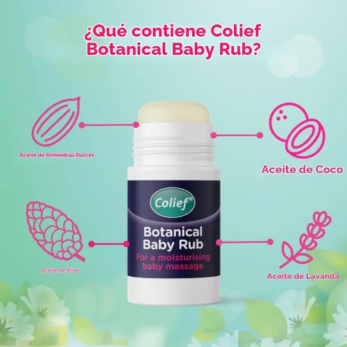 Vista 7 de Colief Rub botánico para bebés Rub natural para el pecho para bebés Lavanda calmante y pino Práctico formato de barra Adecuado a partir de 3