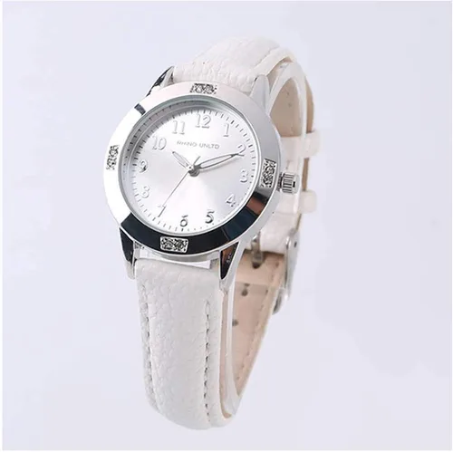 Vista 3 de Women's Leather Band Quartz Movement Waterproof Business Classic Analog Watch with Genuine Leather Stainless Steel Band Elegant Ladies Watch