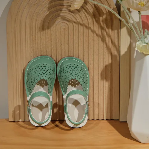 Vista 39 de THEE BRON Sandalias cómodas para niñas, zapatos para niños, sandalias rellenas