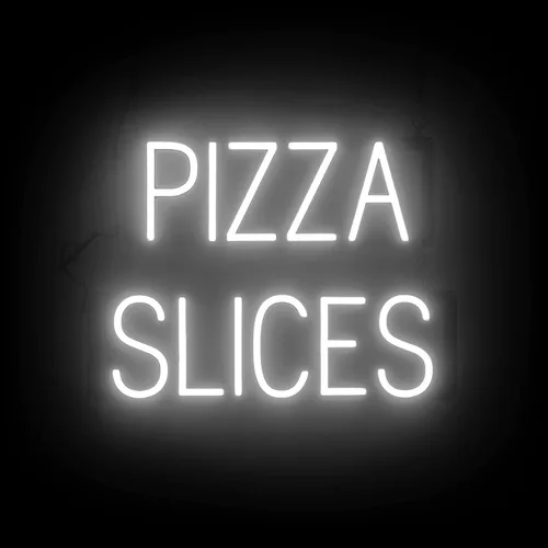 Vista 52 de SpellBrite Cartel PIZZA Letrero relacionado con pizza con aspecto de neón, fuente de luz LED azul 17.6 x 6.3 pulgadas Ultra-Bright