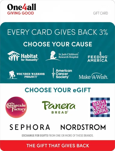 Vista 2 de One4all Giving Good Hope Physical Gift Card - $25