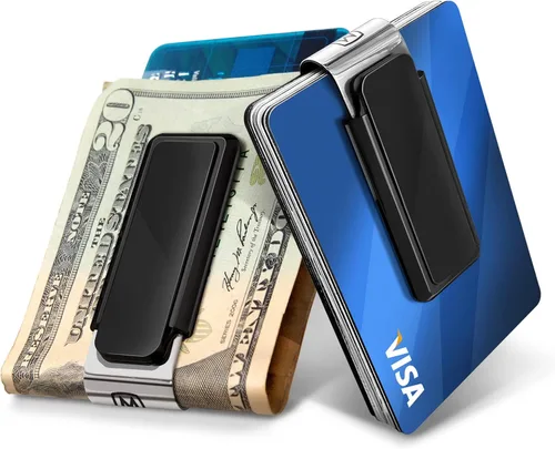 Vista 8 de M-Clip Clip para dinero, alternativa minimalista y delgada para llevar en el bolsillo delantero, soporte para efectivo y tarjetas de crédito