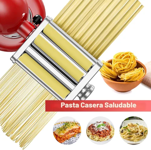Vista 7 de GVODE - Accesorio para hacer pasta 3 en 1 para batidoras KitchenAid