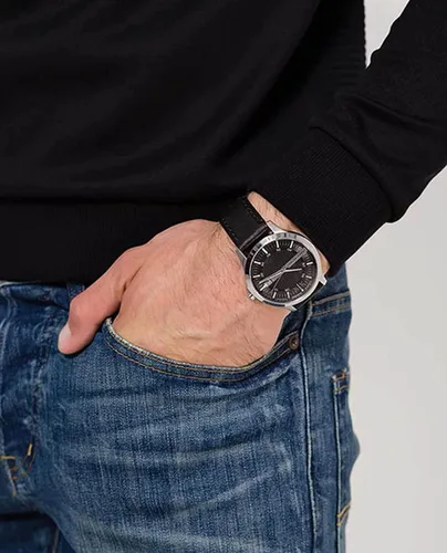 Vista 8 de AX ARMANI EXCHANGE - Reloj de vestir de acero inoxidable para hombre, cuarzo