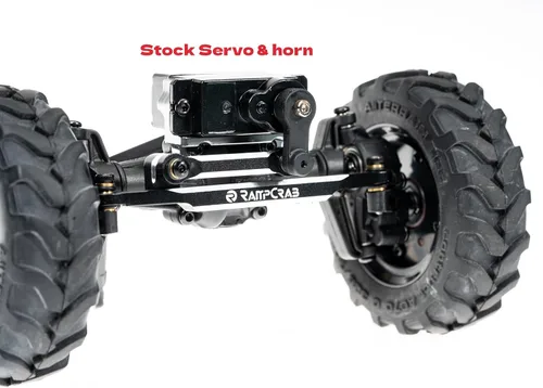 Vista 5 de Eslabones de dirección de latón para FCX24, juego de varillas de dirección para FMS FCX24, apto para 1/24 RC Crawler Car FCX24 Power Wagon Butcher