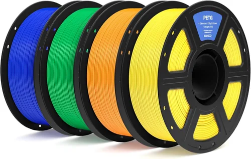 Vista 14 de ELEGOO Filamento PETG para impresora 3D de 0.07 in, color negro, 8.8 lbs