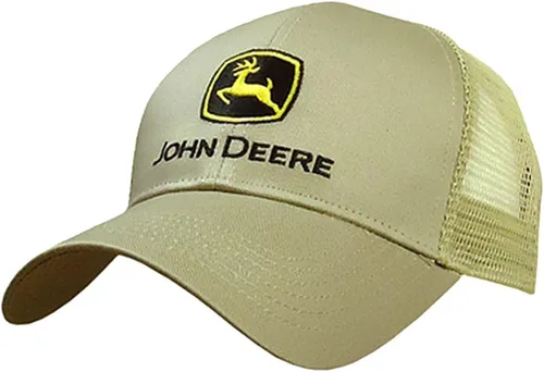 Vista 132 de John Deere Gorra de béisbol con logotipo y malla trasera con contraste, para hombre