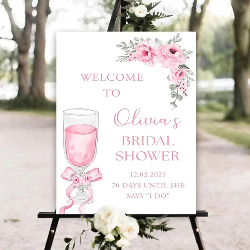 Vista 5 de Letrero de despedida de soltera de flores silvestres, letrero de bienvenida de despedida de soltera personalizado, decoración de despedida