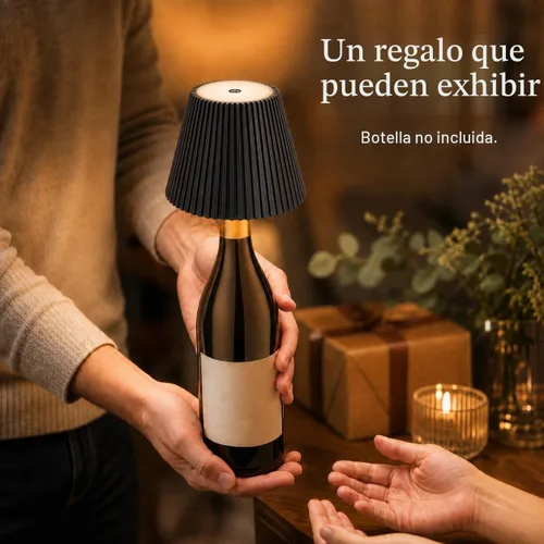 Vista 9 de WILIT Pantallas Inalámbricas para Luces de Botellas de Licor, Lámpara de Mesa Inalámbrica de 3 Niveles de Brillo, Decoración de Mesa para Sala