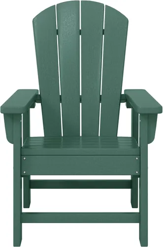 Vista 14 de WestinTrends Malibu Kids - Silla de patio de plástico HDPE Adirondack para exteriores, color negro