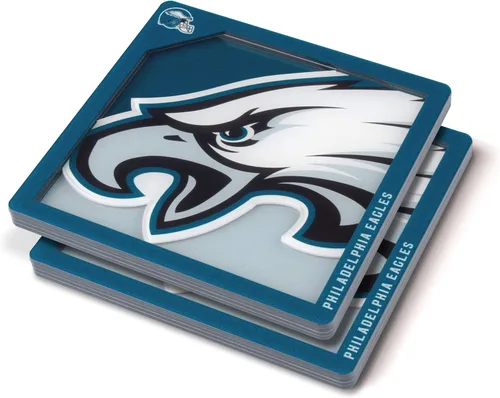 Vista 8 de YouTheFan NFL - Posavasos de la serie de logotipos en 3D