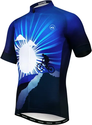 Vista 21 de Hotlion Verano Ciclismo Jersey Hombres Mountain Bike Jersey Secado rápido Bicicleta Camisa Manga Corta Ciclismo Ropa