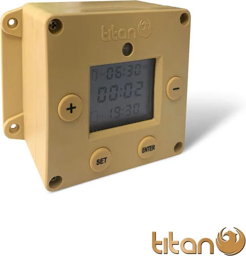 Vista 2 de Sensor de luz de cubo y temporizador Abridor de puerta de gallinero