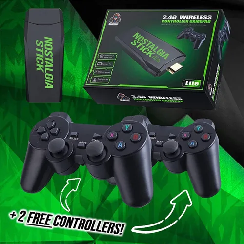 Vista 4 de N Game Stick, N-Game Stick, Casezi Game Stick, consola de juegos retro inalámbrica, consola de emulador de juegos 2023, emulador