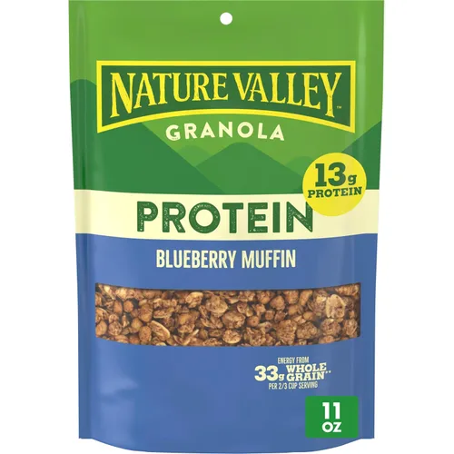 Vista 8 de Nature Valley Granola proteica, sabor a pan de plátano, bolsa resellable para aperitivos, 11 onzas