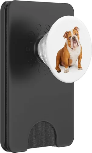 Vista 8 de PopSockets Grip and Stand for Phones and Tablets - Chubasquero con diseño de bulldog inglés
