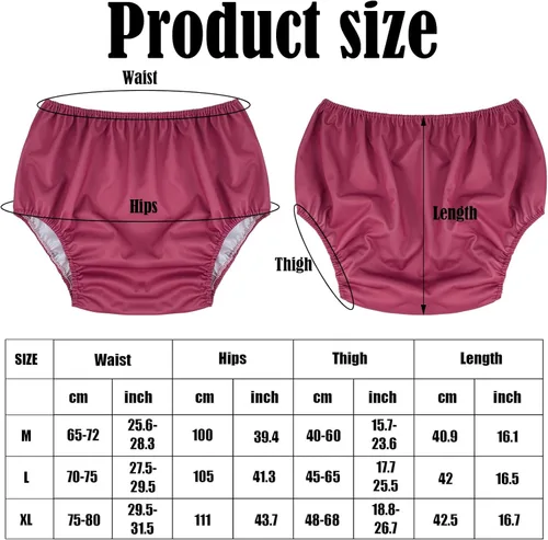 Vista 6 de 6 Piezas Ropa Interior de Incontinencia a Prueba de Fugas para Adultos para Mujeres y Hombres, Calzoncillos de Cobertura Tipo Calzón, Calzones