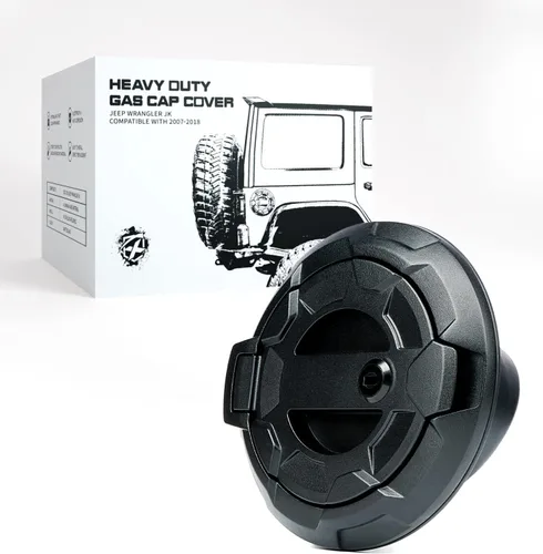 Vista 12 de Cubierta de aluminio sin bloqueo de tapa de gas compatible con Jeep JK JKU