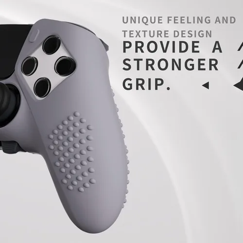 Vista 5 de PlayVital 3D Studded Edition Anti-Slip Silicone Cover Case for ps5 Edge Controller, Soft Rubber Protector Skin for ps5 Edge Wireless Controller with