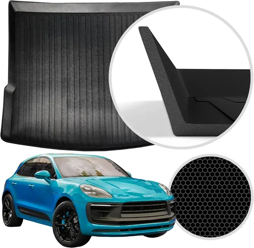 Vista 2 de Forro de carga prémium Porsche MACAN 2015-2025 – 100% de protección, alfombrilla de maletero de automóvil de ajuste personalizado, alfombrilla