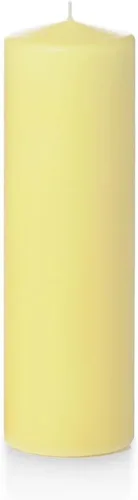Vista 81 de Yummi - Velas redondas de pilar blancas de 3 pulgadas x 4 pulgadas, 3 por paquete