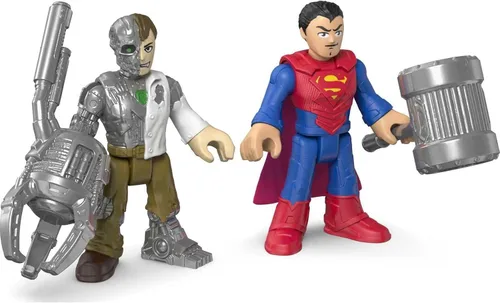 Vista 4 de Fisher-Price Imaginext DC Super Friends, Superman y Metallo