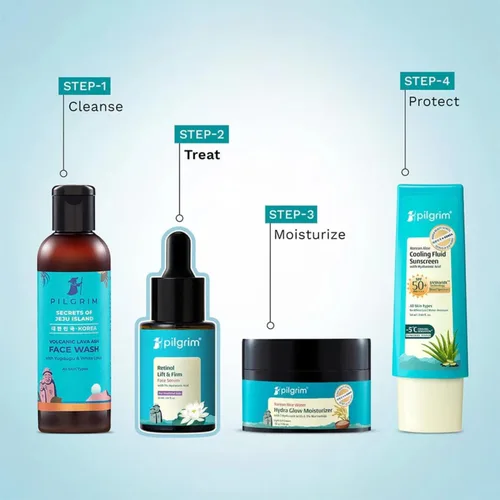 Vista 7 de Pilgrim - Suero de retinol al 0.5% con 1% de ácido hialurónico Suero facial antienvejecimiento Reduce líneas finas y arrugas Levanta