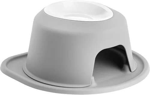 Vista 18 de WeatherTech Sistema de Alimentación Elevada Individual para Mascotas con Cuencos de Plástico para Perros/Gatos - Soporte Alto de 3 Pulgadas Gris