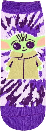 Vista 2 de STAR WARS Baby Yoda Tie Dye Knit JuniorsWomens 5 Pack Ankle Socks
