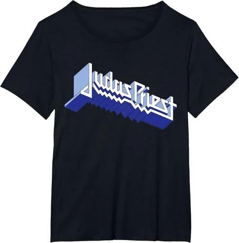 Vista 25 de Judas Priest - Camiseta con logotipo de Defender, Negro