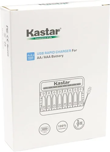 Vista 4 de Kastar CMH8 - Cargador USB inteligente compatible con Panasonic KX-TG6533B KX-TG6534 KX-TG6534B KX-TG6541 KX-TG6541B KX-TG6542 KX-TG6542B KX-TG6543