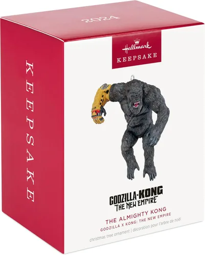 Vista 3 de Hallmark Keepsake Adorno Navideño 2024, Godzilla x Kong: The New Empire El Todopoderoso Kong, Regalos de Ciencia Ficción