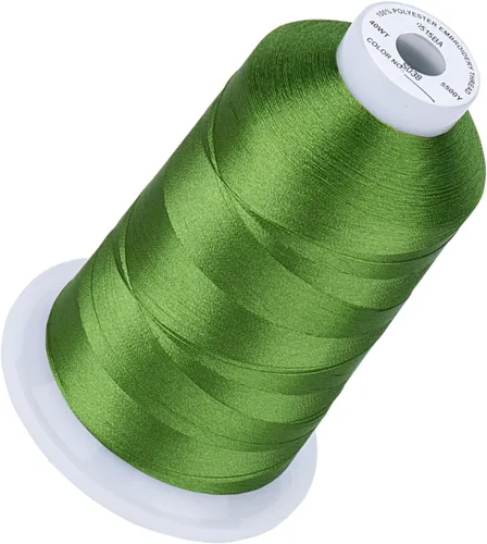 Vista 21 de Simthread 5500 yardas de hilo de bordar, 5000M de alto rendimiento 40WT 100% hilo de poliéster – 170+ colores vívidos, clasificado de alta velocidad