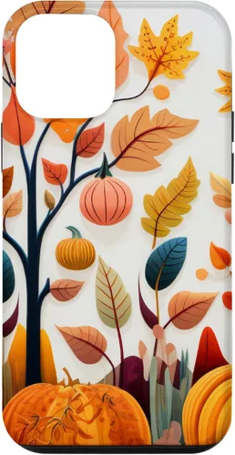 Vista 16 de Fall Leaves Autumn Pumpkin Theme Autumn Color Yellow Case for iPhone 17