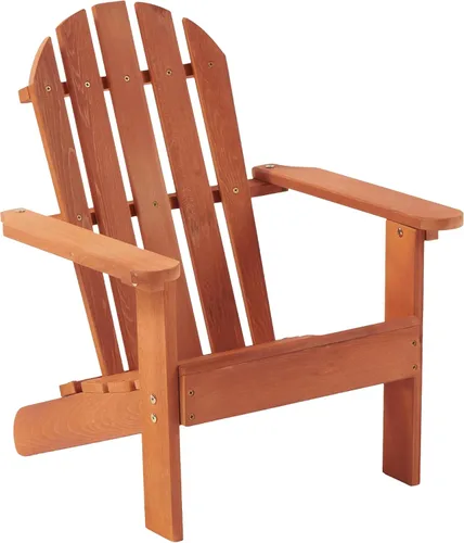 Vista 5 de Silla Adirondack en miniatura de madera maciza Hemlock, tumbona compacta para patio al aire libre, resistente a la intemperie, asiento de hoguera