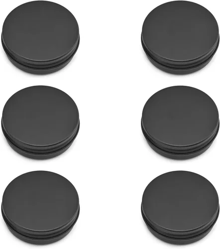 Vista 43 de Othmro Latas redondas de metal de 8.3 onzas, latas de aluminio, contenedores recargables de 8.5 fl oz, botellas de lata con tapa de tornillo
